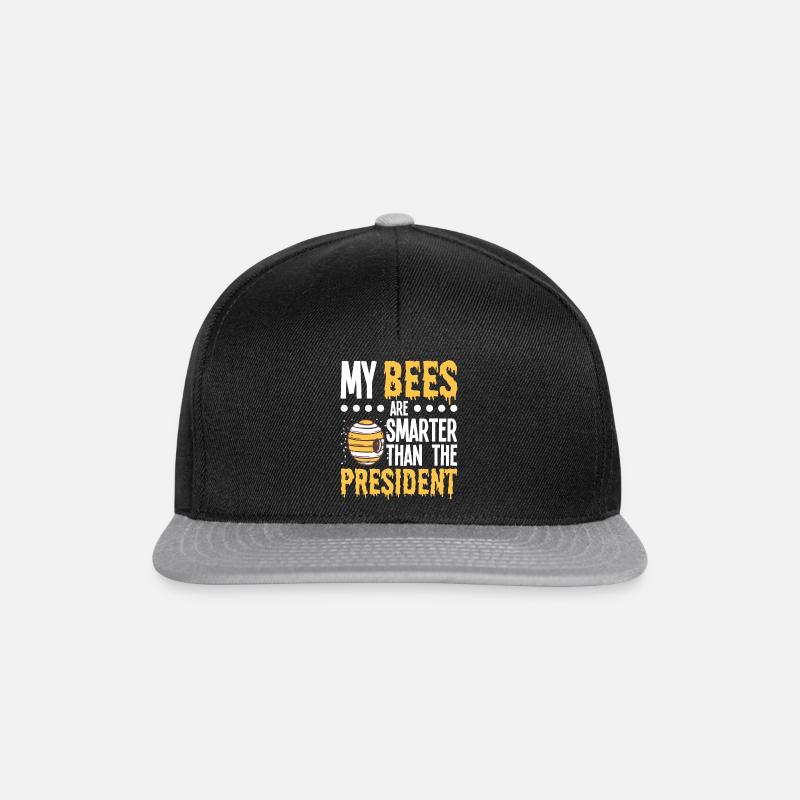 Imker Bienenzüchter Bienen Honigbiene Imkerei - Snapback Cap - Schwarz/Grau