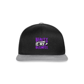 La beauté est mon affaire - Casquette snapback - noir/gris - Devant