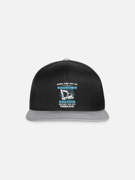 Baggerfuehrer Baggerfahrer - Snapback Cap - Schwarz/Grau