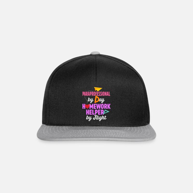 Paraprofessional Teacher Para Educator - Snapback Cap - black/grey