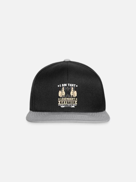 Kayaking Kayak - Snapback Cap - Schwarz/Grau