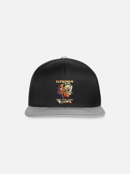 Euphonium spielen - Bariton Tuba Brass Jazz - Snapback Cap - Schwarz/Grau