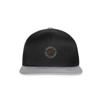 Trombone Is My Favorite Instrument Trombone Lover - Snapback Cap - Schwarz/Grau - Vorne