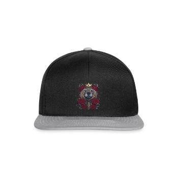 BERSERKER BÄR MIT KRONE VIKINGS - Snapback Cap - Schwarz/Grau - Vorne