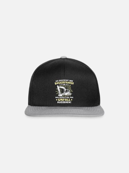 Baggerfuehrer Baggerfahrer - Snapback Cap - Schwarz/Grau