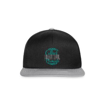 Collect beautiful moments - Snapback Cap - Schwarz/Grau - Vorne