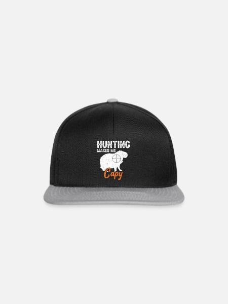 Capybara Nagetier - Snapback Cap - Schwarz/Grau