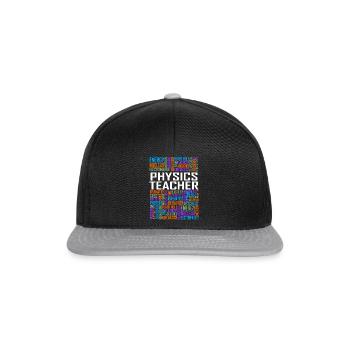 Physics Teacher Words - Snapback Cap - black/grey - Front