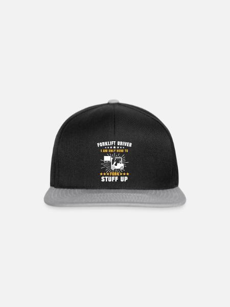 Staplerfahrer Stapler - Snapback Cap - Schwarz/Grau