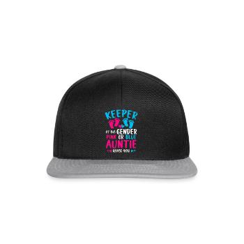 Gardienne du genre Pink Or Blue Auntie Loves You - Casquette snapback - noir/gris - Devant