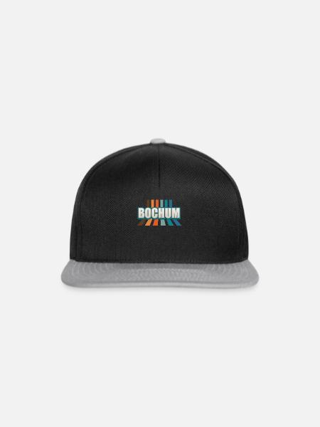 Bochumerin Bochumer Bochum - Snapback Cap - Schwarz/Grau