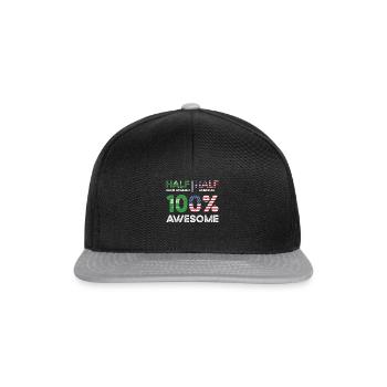 Born Saudi Arabian Saudi Arabia American USA - Snapback Cap - black/grey - Front