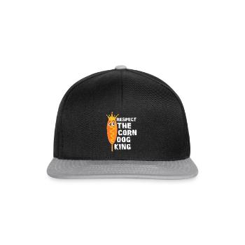 Corn Dog King - Snapback Cap - black/grey - Front
