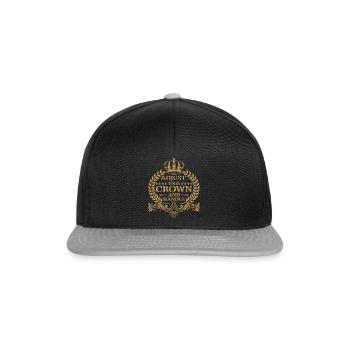 Ajustez votre couronne et manipulez-la 9 - Casquette snapback - noir/gris - Devant