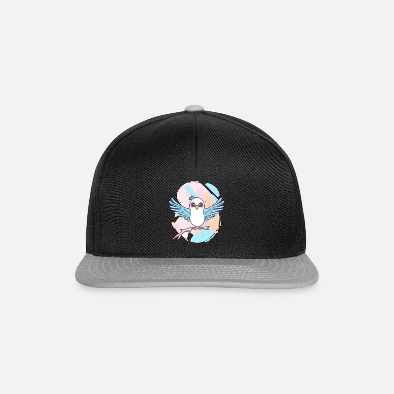 Vogel - Snapback Cap - Schwarz/Grau