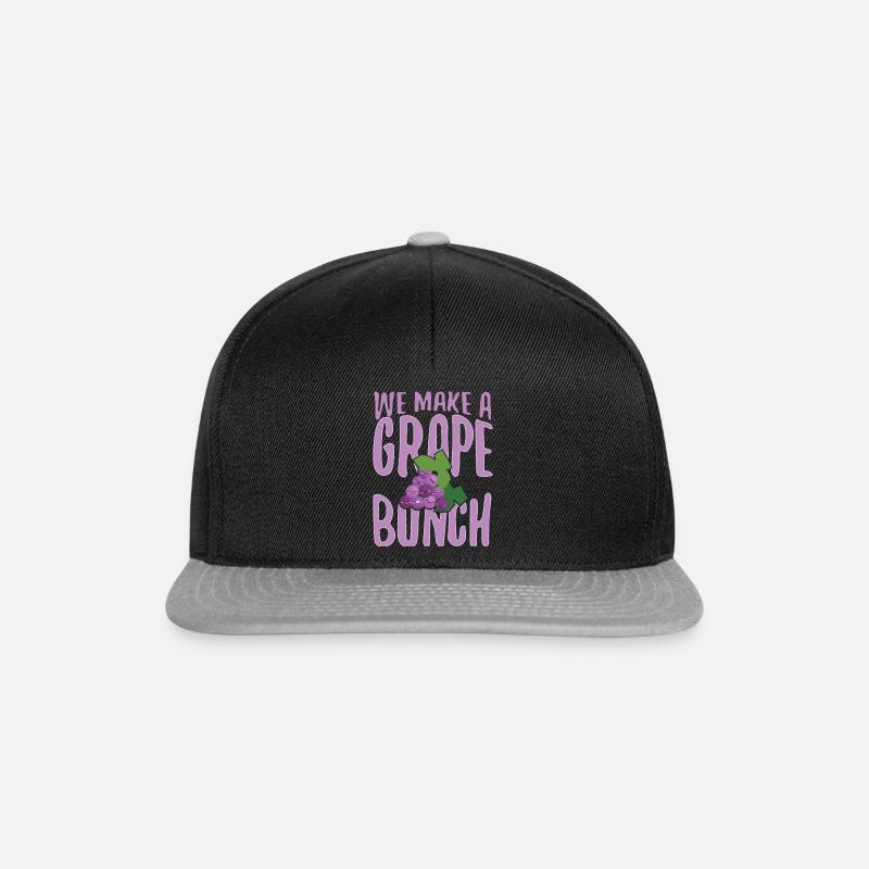 We Make Grape Bunch - Snapback Cap - Schwarz/Grau