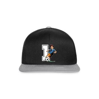 Football Birthday - 1 year old boy - 1. - Snapback Cap - black/grey - Front