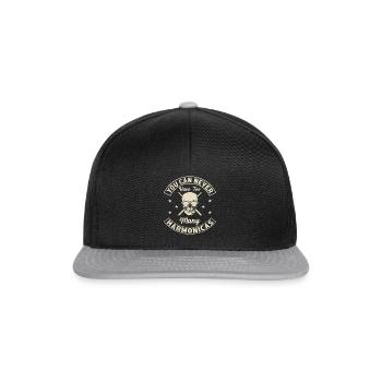 You Can Never Have Too Many Harmonicas Cool Harmon - Snapback Cap - black/grey - Front