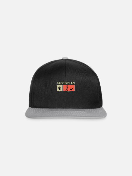 Hundezubehör Rottweiler Hundebesitzer - Snapback Cap - Schwarz/Grau