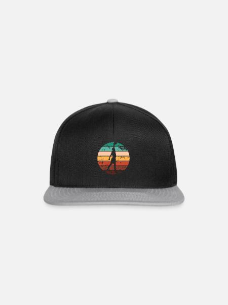 Ultimate Frisbee Wurfscheibe - Snapback Cap - Schwarz/Grau