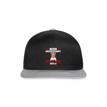 Jack Russell Terrier - Casquette snapback - noir/gris - Devant