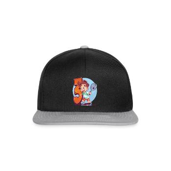 Tennis spieler Geburtstag - 3 Jahre Alter Junge - - Snapback Cap - Schwarz/Grau - Vorne