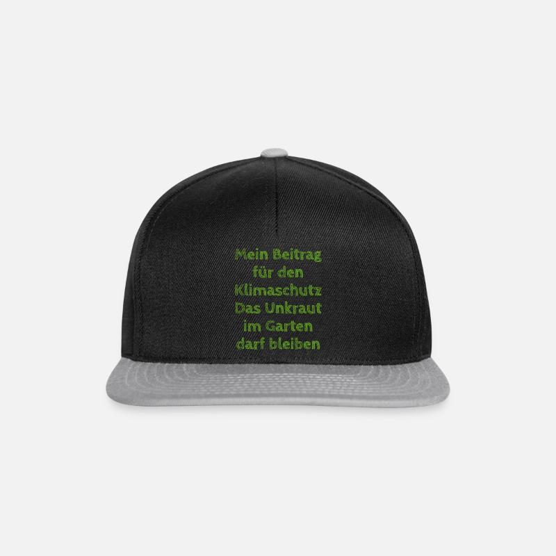 Unkraut - Snapback Cap - Schwarz/Grau
