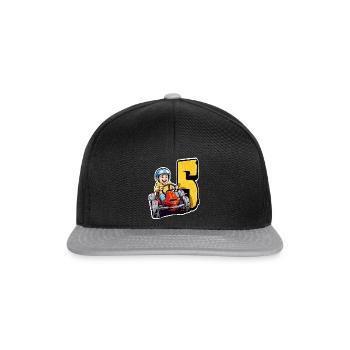 Je suis 5 Gokart Kid - Kart Racing - Casquette snapback - noir/gris - Devant