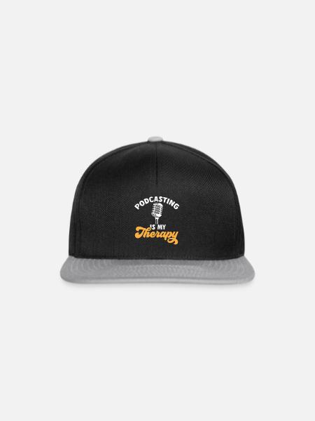 Podcaster Podcast - Snapback Cap - Schwarz/Grau