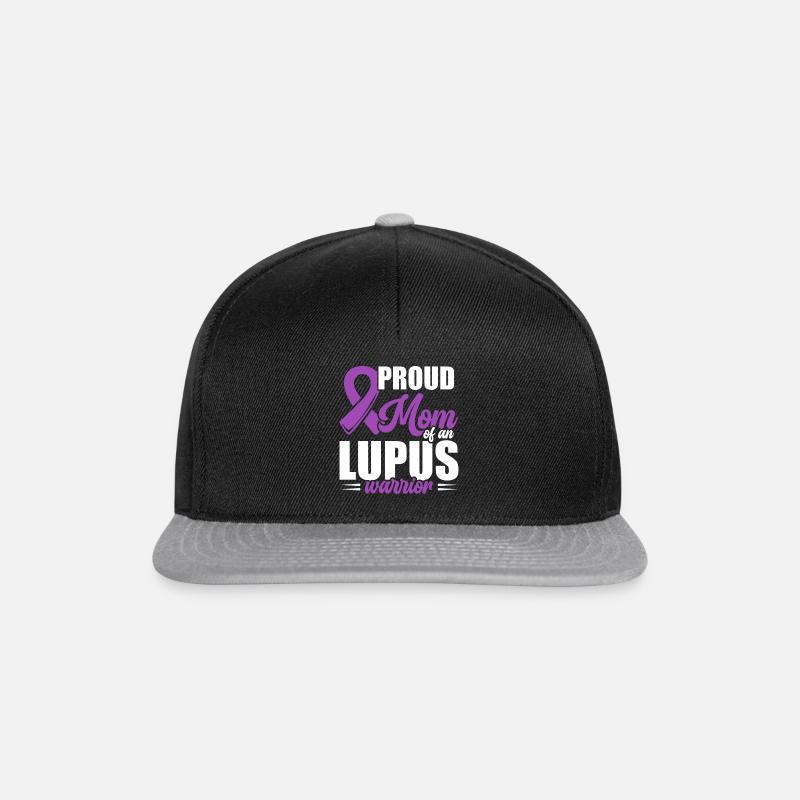 Lupus Awareness Stolze Mutter Eines Lupus-kriegers - Snapback Cap - Schwarz/Grau