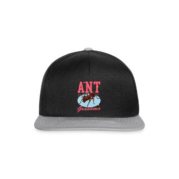 Ants Grandma Formicarium Ant Farm Gift - Snapback Cap - black/grey - Front