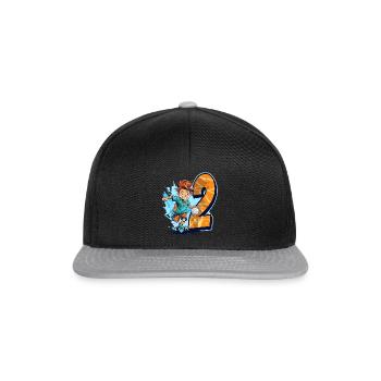 Handball Anniversaire - 2 ans Garçon - 2. - Casquette snapback - noir/gris - Devant
