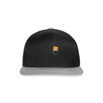 Poche gaufre - Casquette snapback - noir/gris - Devant
