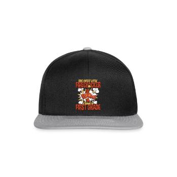 Süßeste Kinder Feuerwerk erste Klasse - Snapback Cap - Schwarz/Grau - Vorne