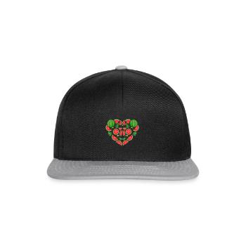 Watermelon - Snapback Cap - black/grey - Front