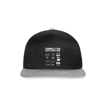 Woodturning Woodturning Wood Lathe Lathe - Snapback Cap - black/grey - Front