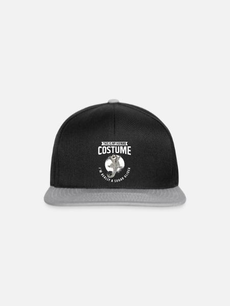 Kurzkopfgleitbeutler Sugar Glider - Snapback Cap - Schwarz/Grau