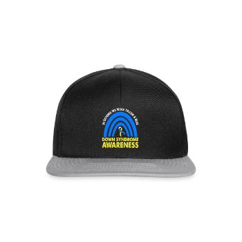 En octobre, nous portons le jaune et le bleu - Casquette snapback - noir/gris - Devant
