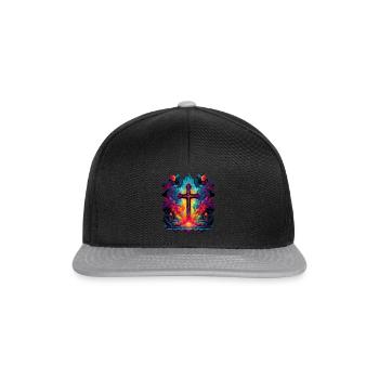 Croiser Jésus - Casquette snapback - noir/gris - Devant