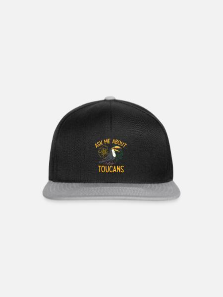 Tukan Vogel Regenwald - Snapback Cap - Schwarz/Grau