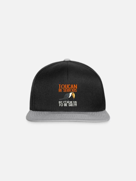 Tukan Vogel Regenwald - Snapback Cap - Schwarz/Grau