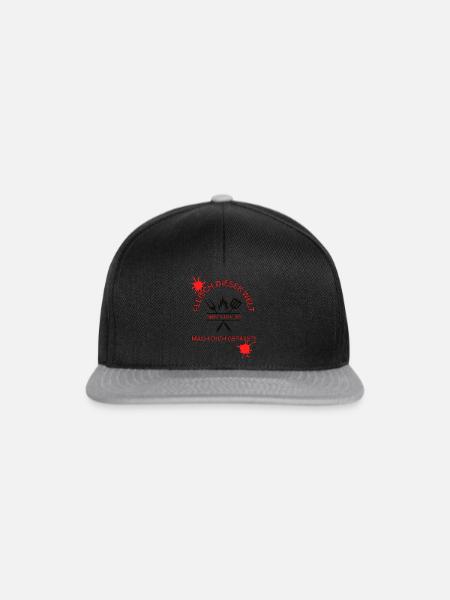 SERIEN-GRILLER - Snapback Cap - Schwarz/Grau