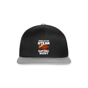 Steak - Snapback Cap - Schwarz/Grau - Vorne