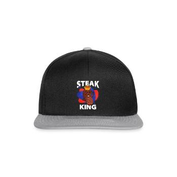 Steak - Snapback Cap - Schwarz/Grau - Vorne