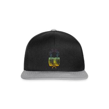 Conga Music Notes Conga Player Conga Drums Conga D - Snapback Cap - black/grey - Front