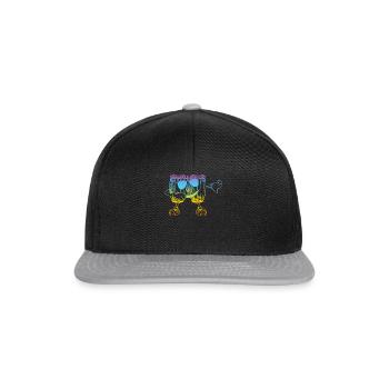 Funny Conga Dab Dance Conga Drums - Snapback Cap - black/grey - Front