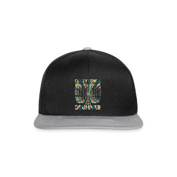 Crazy Conga Drummer - Conga Drums Conga Musician - Snapback Cap - black/grey - Front
