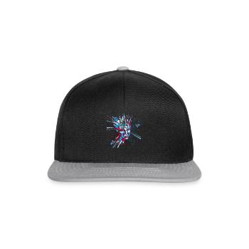 AI Artificial Intelligence Robot AI Robotics - Snapback Cap - black/grey - Front