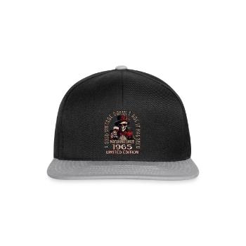 58th Birthday 1965 '58 Good Vintage - Snapback Cap - black/grey - Front