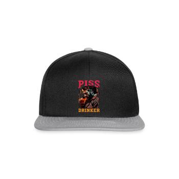 Piss Drinker 36 - Snapback Cap - Schwarz/Grau - Vorne